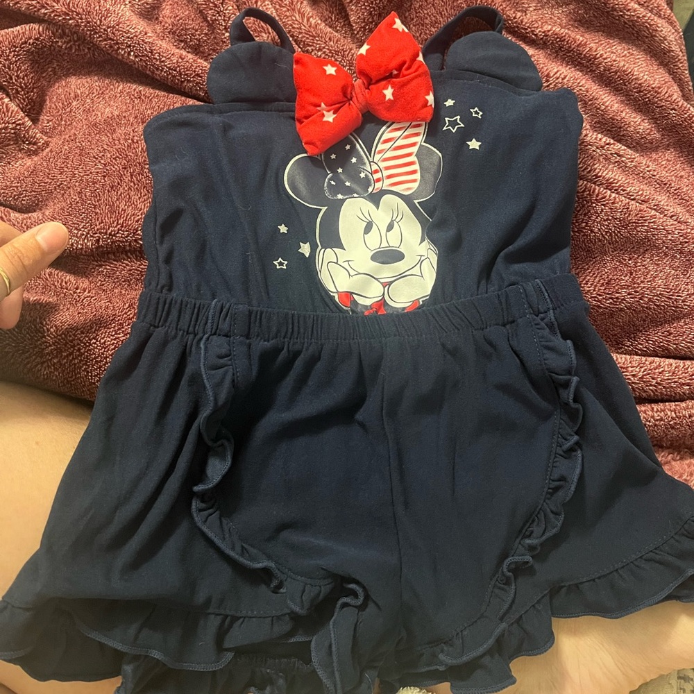 Disney-target 2T toddler girl Minnie Mouse romper. Work one time